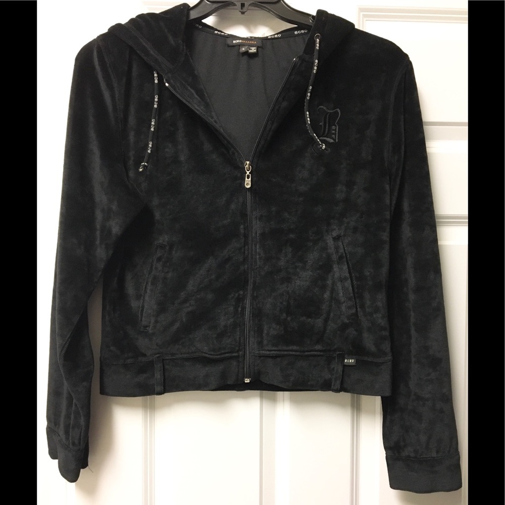 Beautiful BCBGMaxAzria vintage velvet hoodie